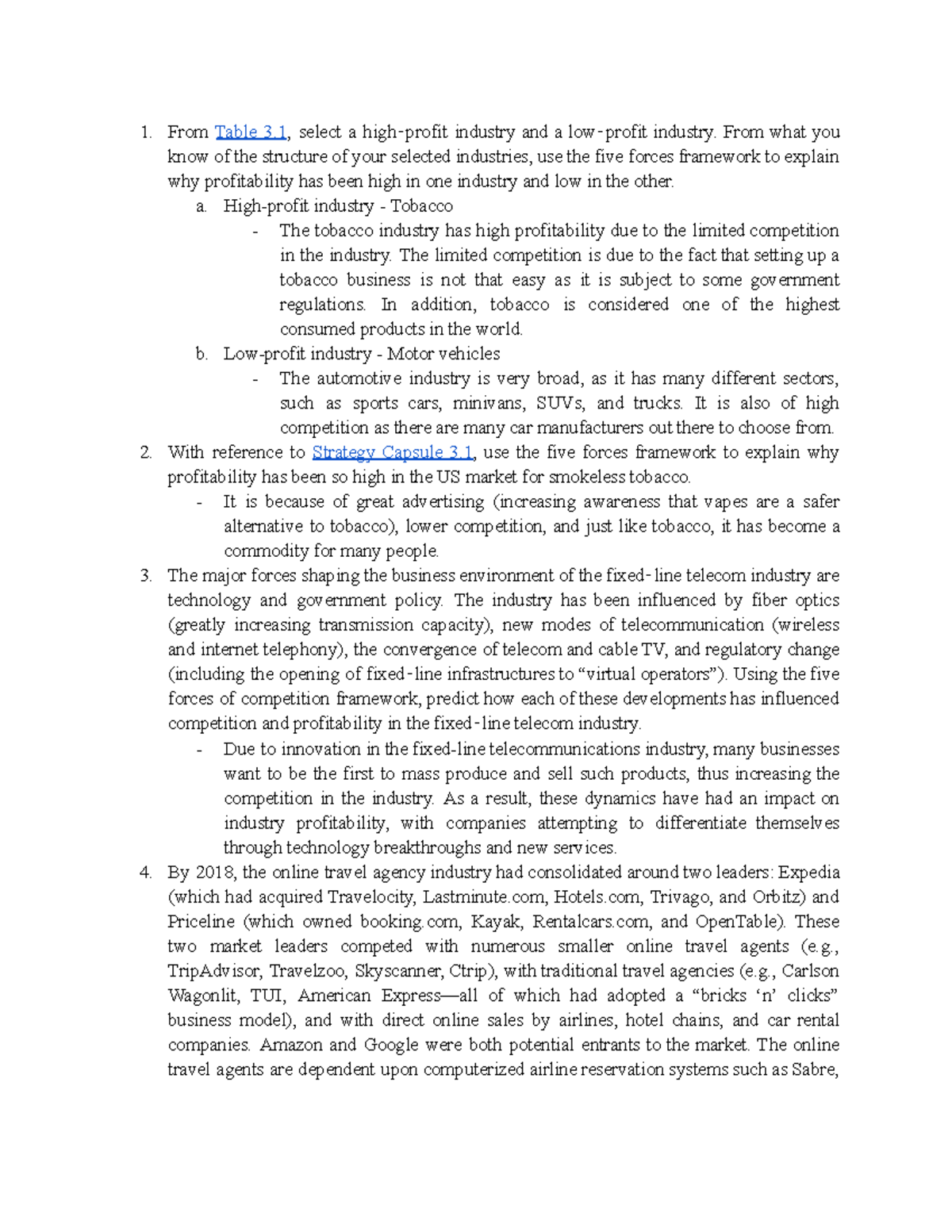 Quindoza, Neil Jaden P. Assignment 3 Industry Analysis The Fundamentals ...