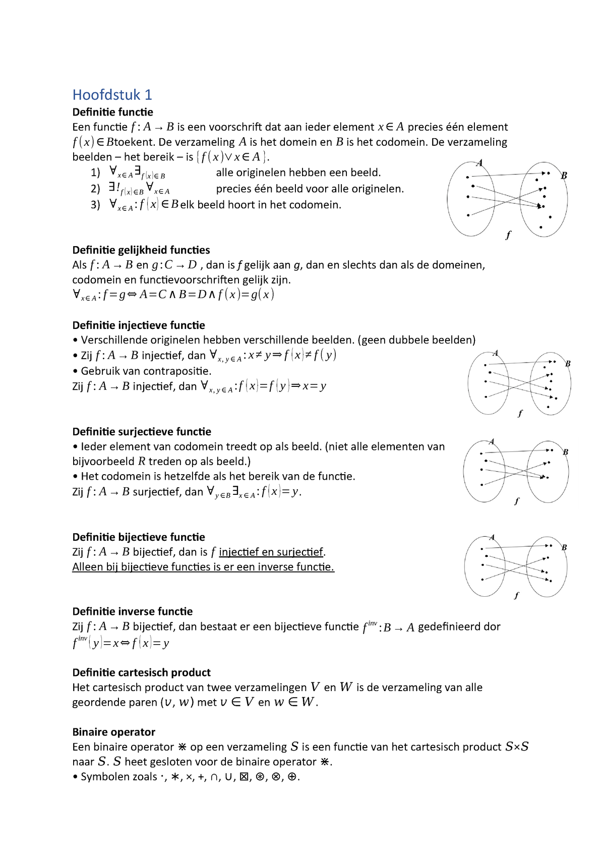 Abs Samenvatting Abstracte Structuren Lerarenopleiding Sittard Wiskunde Studeersnel