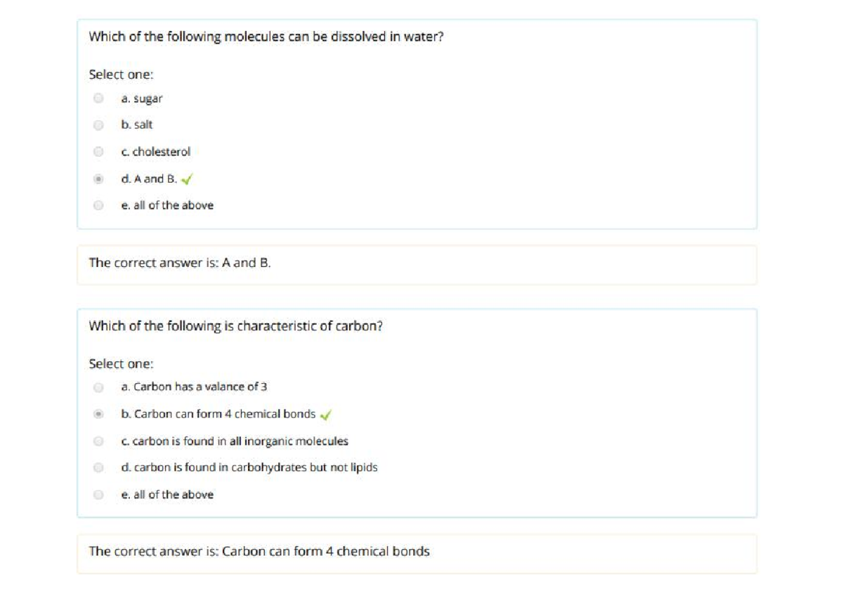 BIOL1301 Self Quiz Unit 1 - BIOL 1301 - Studocu