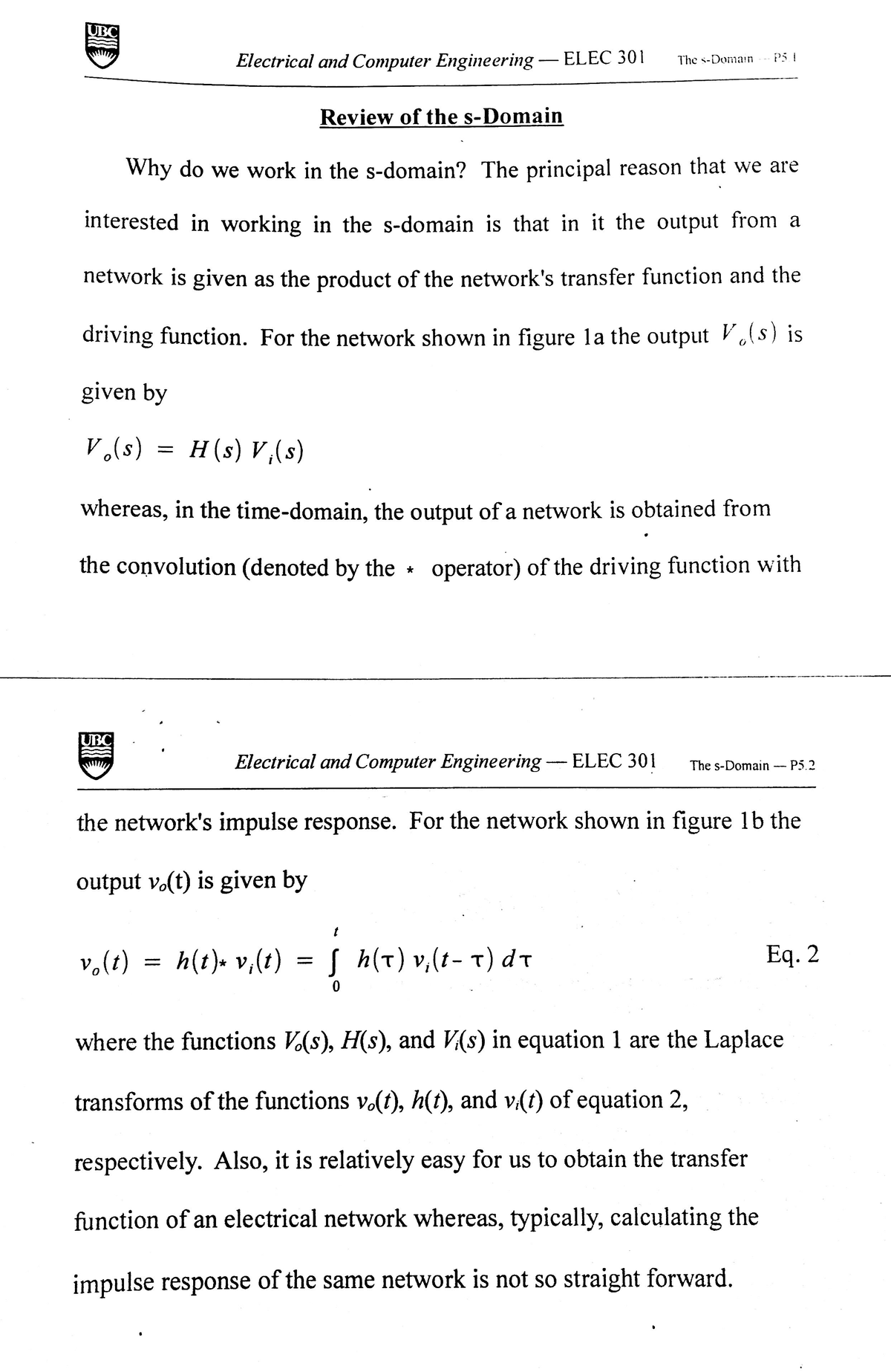 Laplace transforms - EECE 356 - Studocu