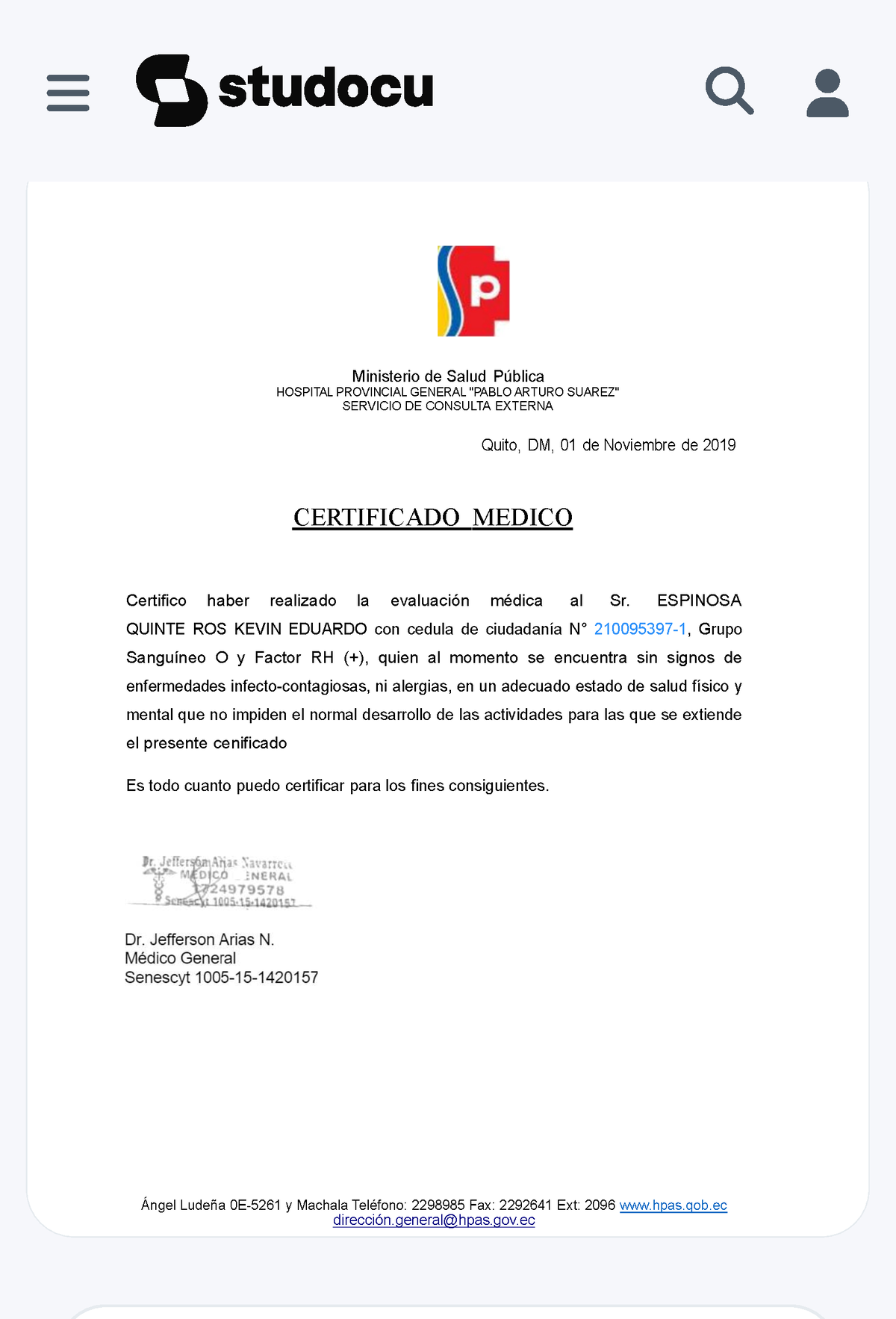 Certificado Medico Certificaciones Medica De Salud Del Pais Del