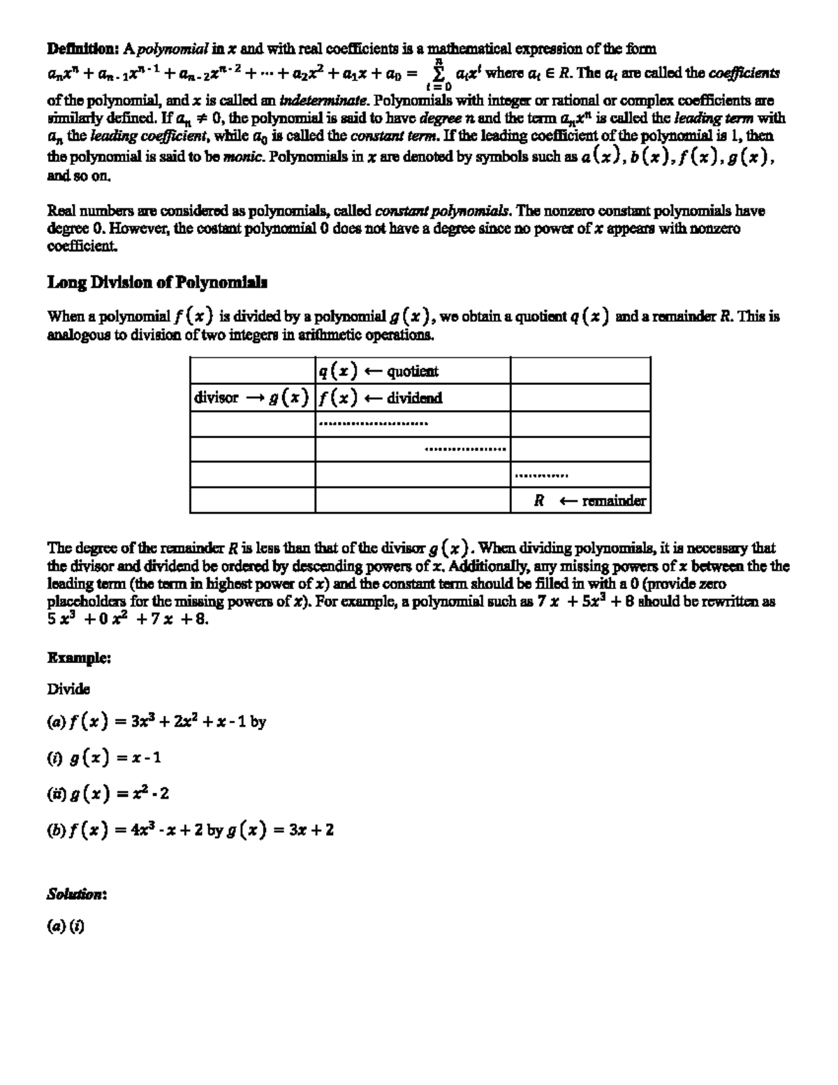 Algebra 2 1 bsc mathematics and computer science studocu