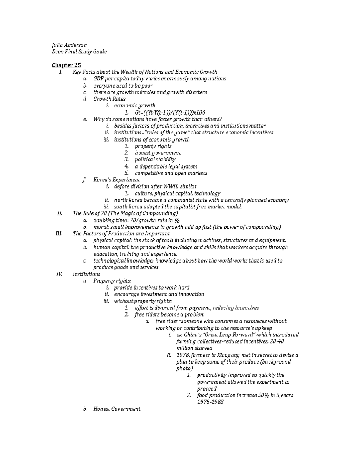 Econ2Final Study Guide - Julia Anderson Econ Final Study Guide Chapter ...