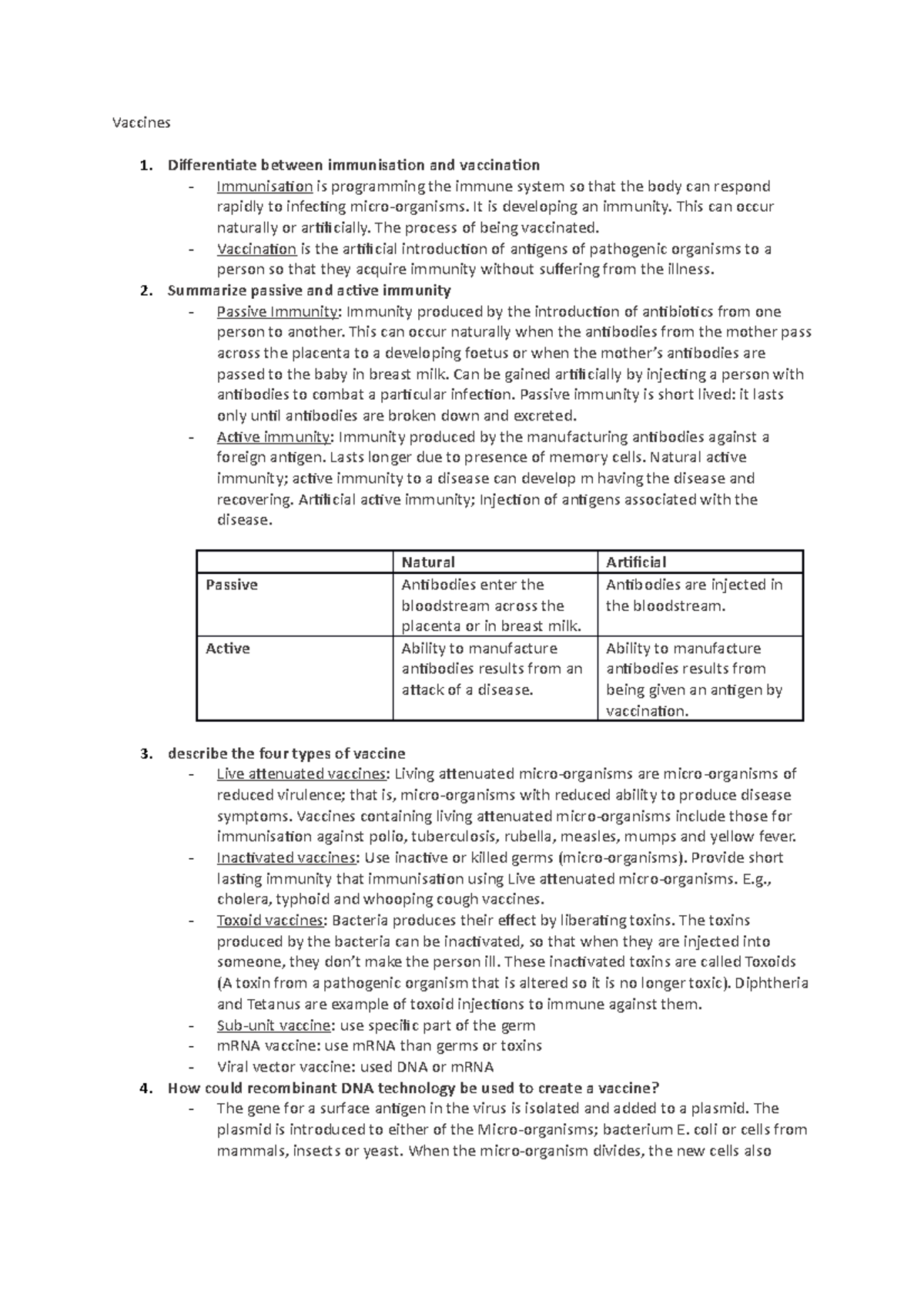 introduction to vaccines research paper