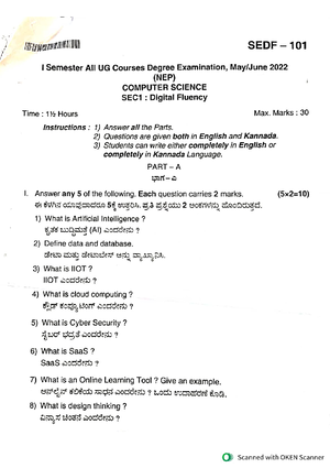 Df Question Paper Digital Fluency Studocu