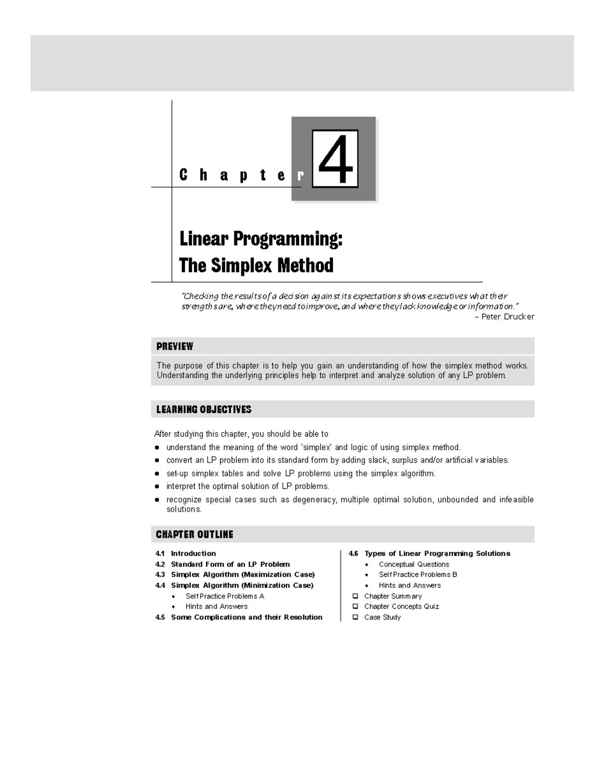 Simplex Method - Linear programming - PREVIEW Linear Programming: The ...