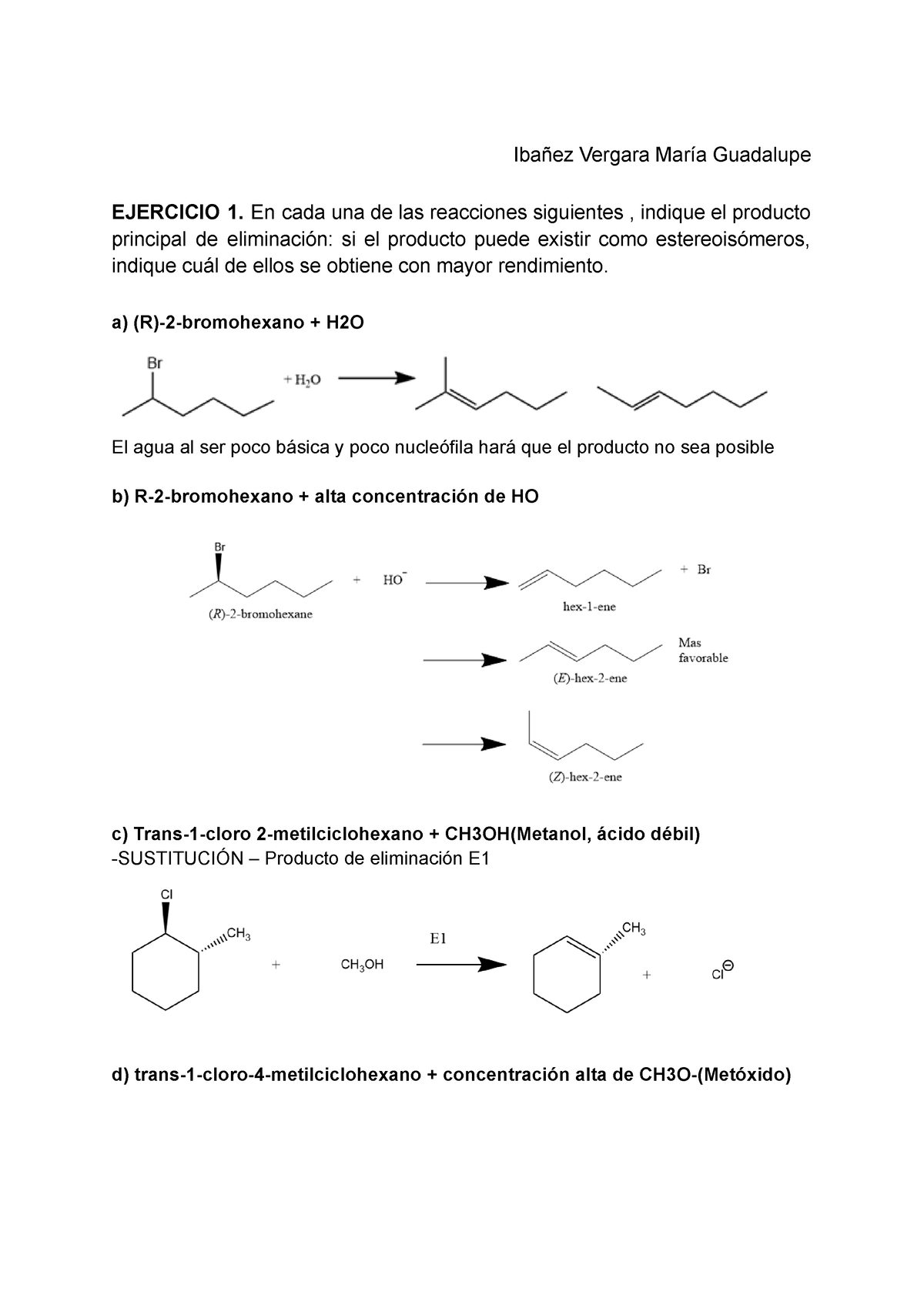 Ejercicios E1 Y E2 Ibañez Vergara María Guadalupe Ejercicio 1 En