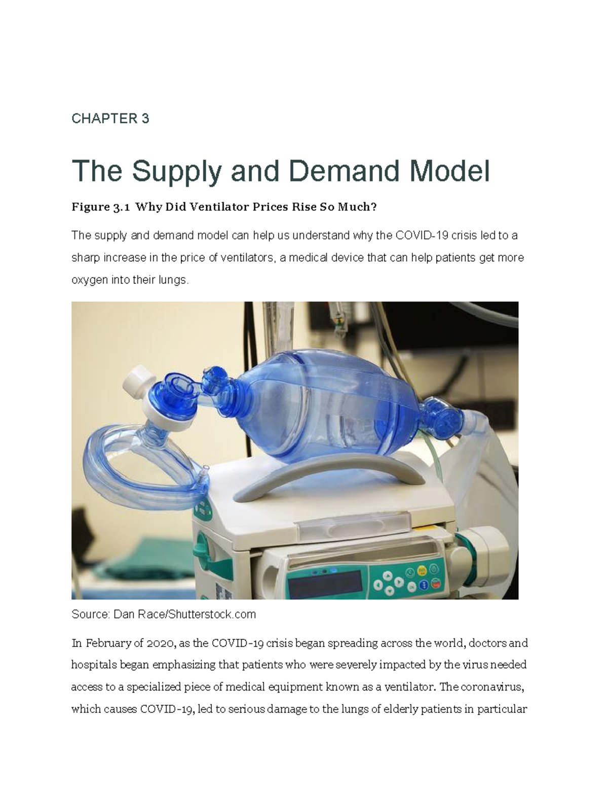 Chapter 3 lecture notes - CHAPTER 3 The Supply and Demand Model Figure ...