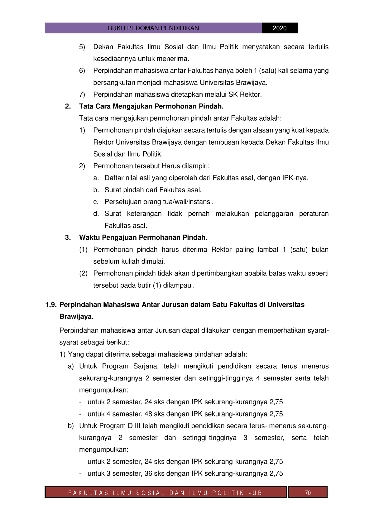 Pedoman Pendidikan-76 - BUKU PEDOMAN PENDIDIKAN 2020 F A K U L T A S I ...