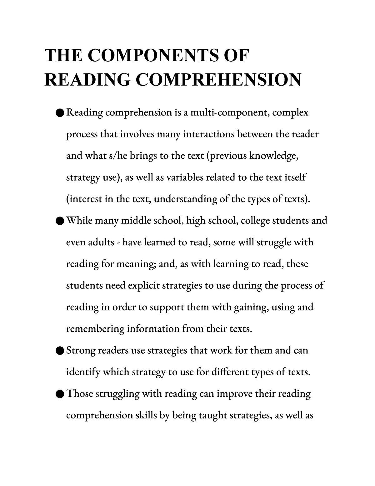 the-components-of-reading-comprehension-the-components-of-reading