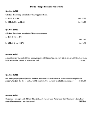 LAB 15 - Index Numbers - Exercises - LAB 15 – Index Numbers Question 1 ...