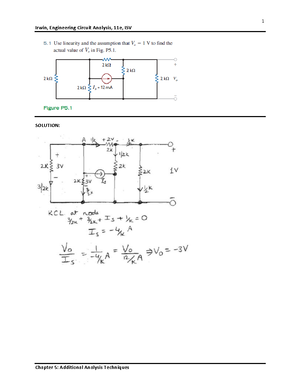 Ch08 - Irwin, Engineering Circuit Analysis, 11e ISV SOLUTION: From The ...