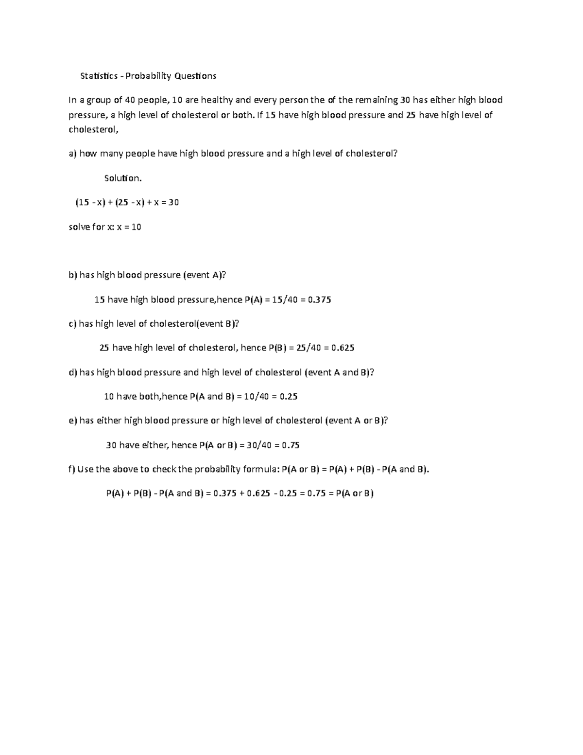 Statistics - Pr-WPS Office - Statistics - Probability Questions In a ...