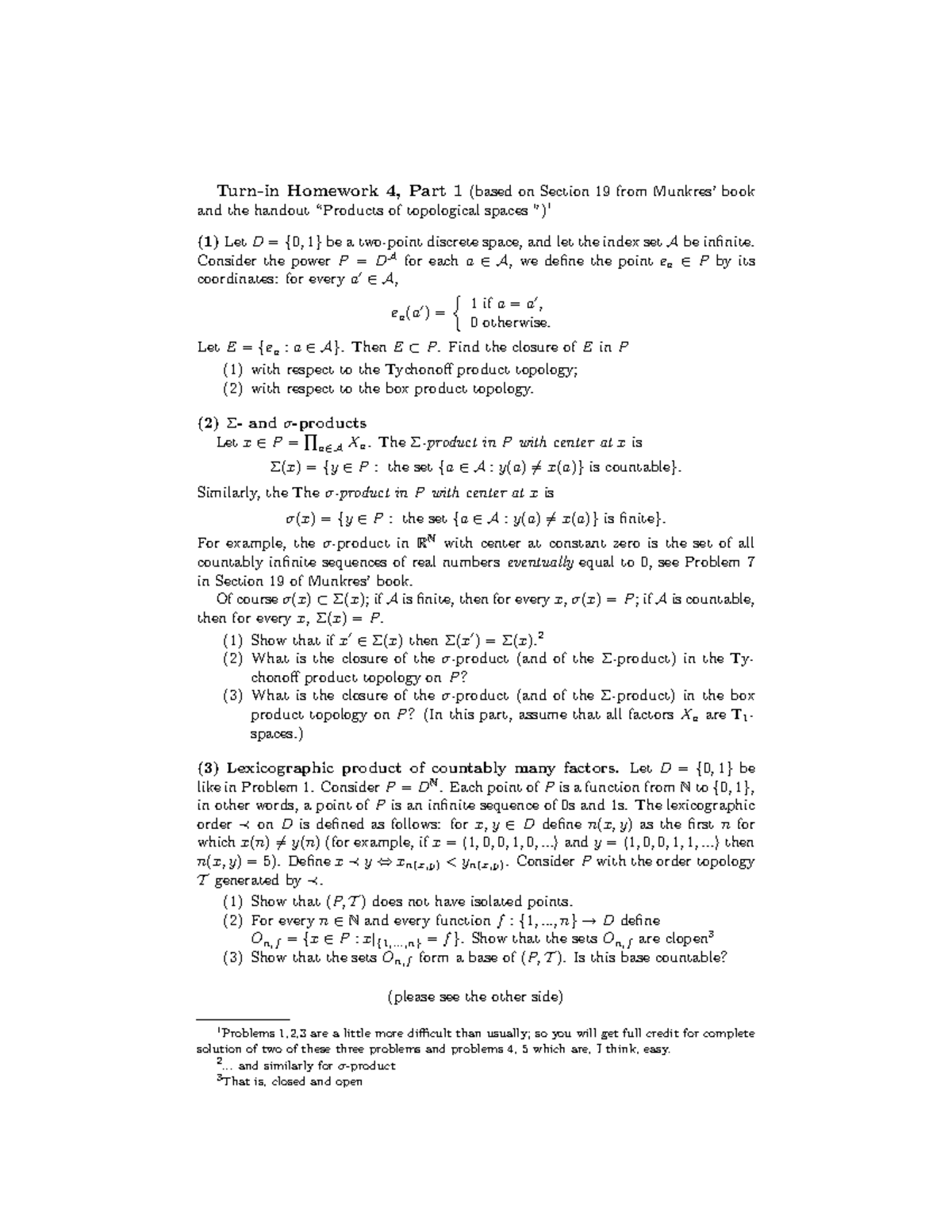 Seminar Assignments - Homework 4 Part 1 - Homework 4, Part 1 (based On ...