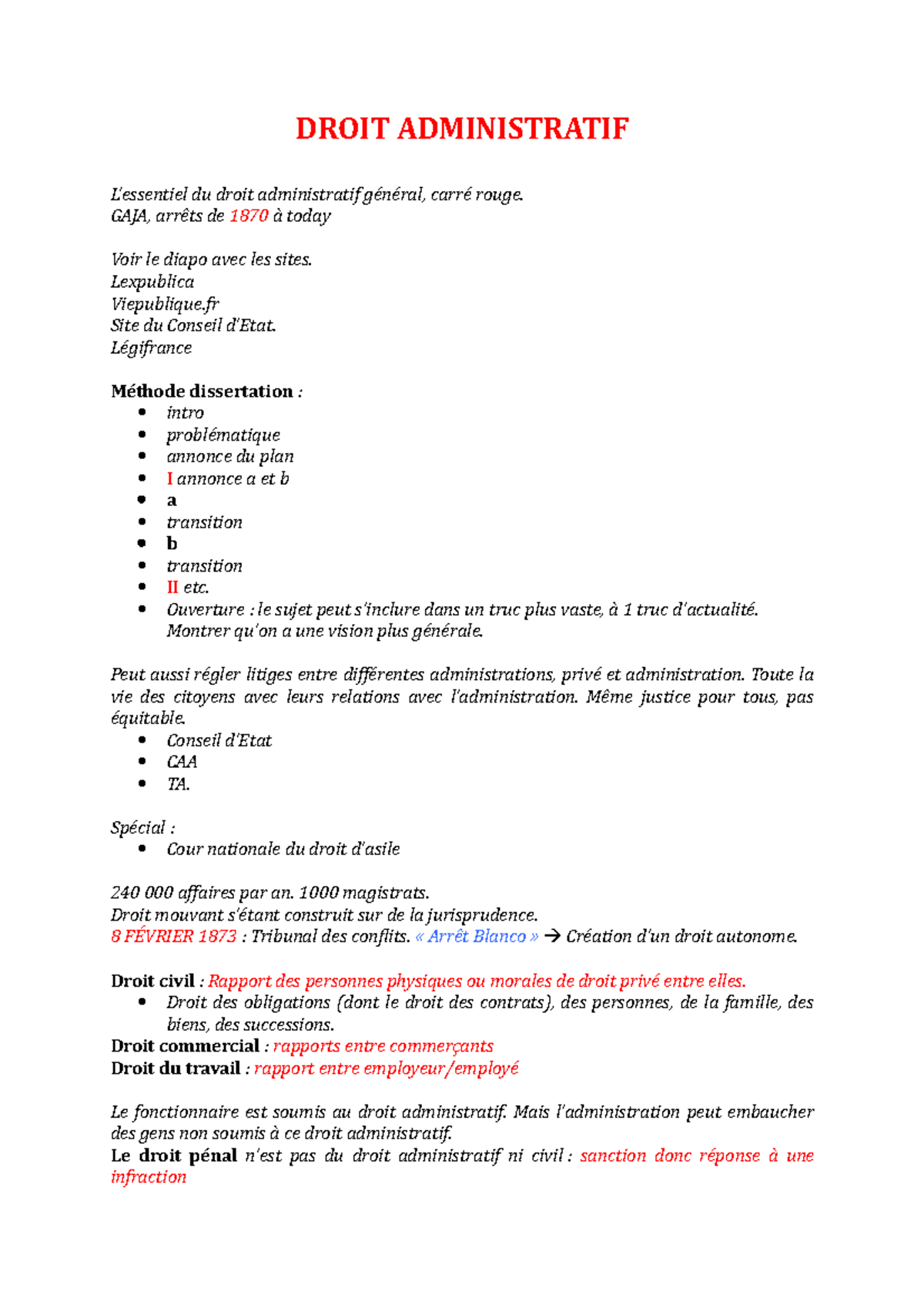 Droit- Administratif - Notes De Cours 1-12 - DROIT ADMINISTRATIF L ...