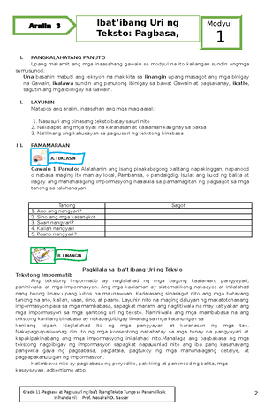 FIL103-G2 HARD COPY - Fil103 Module 2 - FIL INOBASYON SA WIKANG ...