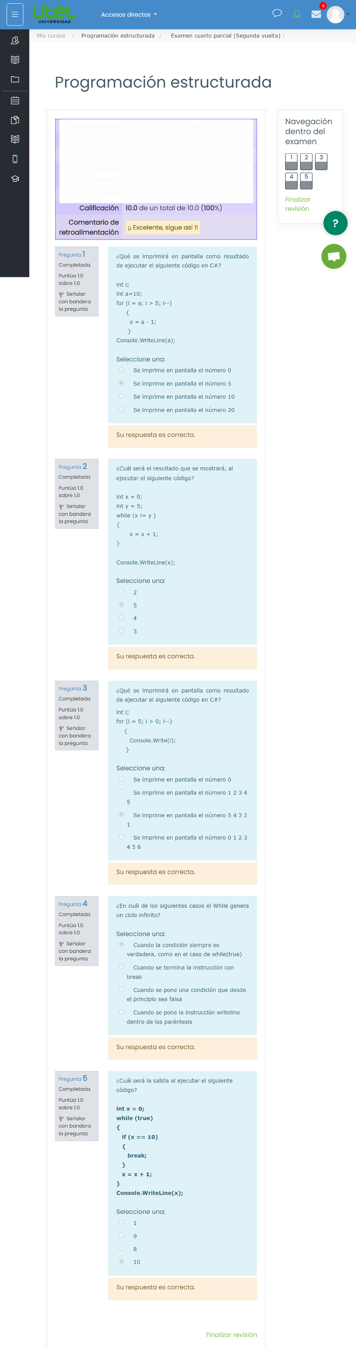 Examen-semana-4 - Examen - Programacion Estructurada - Studocu