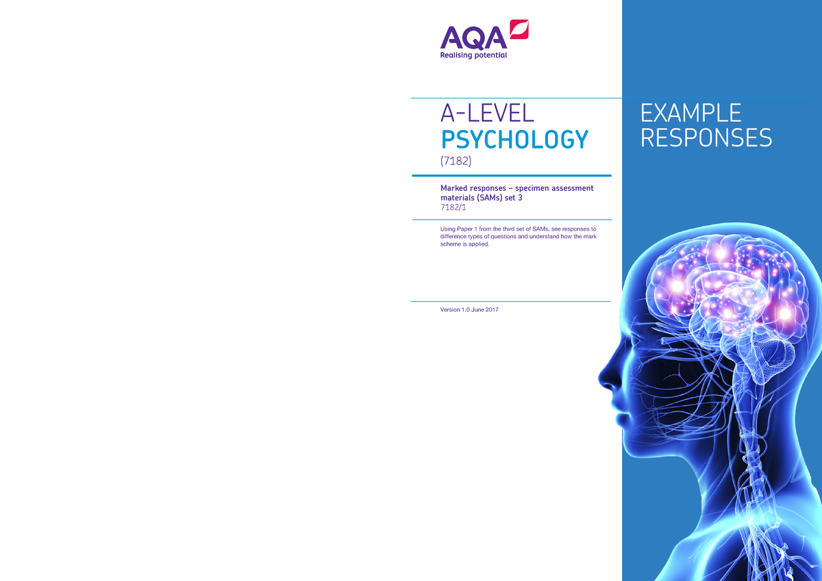 A level Paper 1 Example Student Responses EXAMPLE RESPONSES A LEVEL 