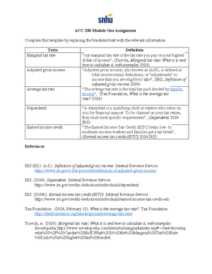 ACC 317 5-2 Project One Analysis Paper - Stephanie M. Latham 5-2 ...