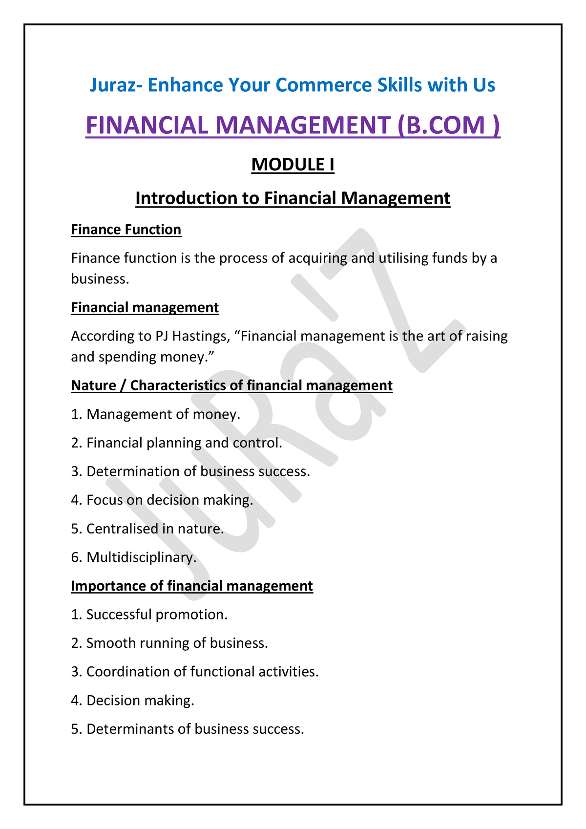 thesis on financial management pdf