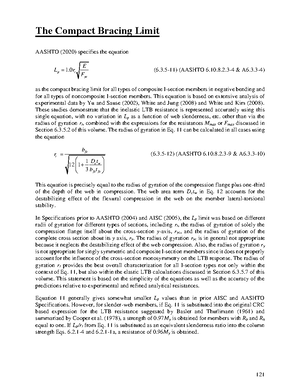 The Compact Bracing Limit