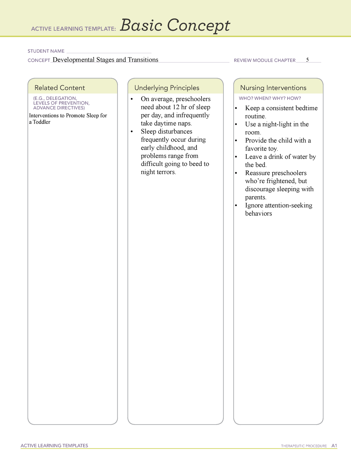 Basic concept, developmental stages and transitions - ACTIVE LEARNING ...