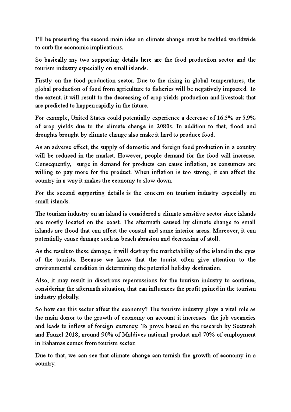 Script presentation for english subject - I’ll be presenting the second ...