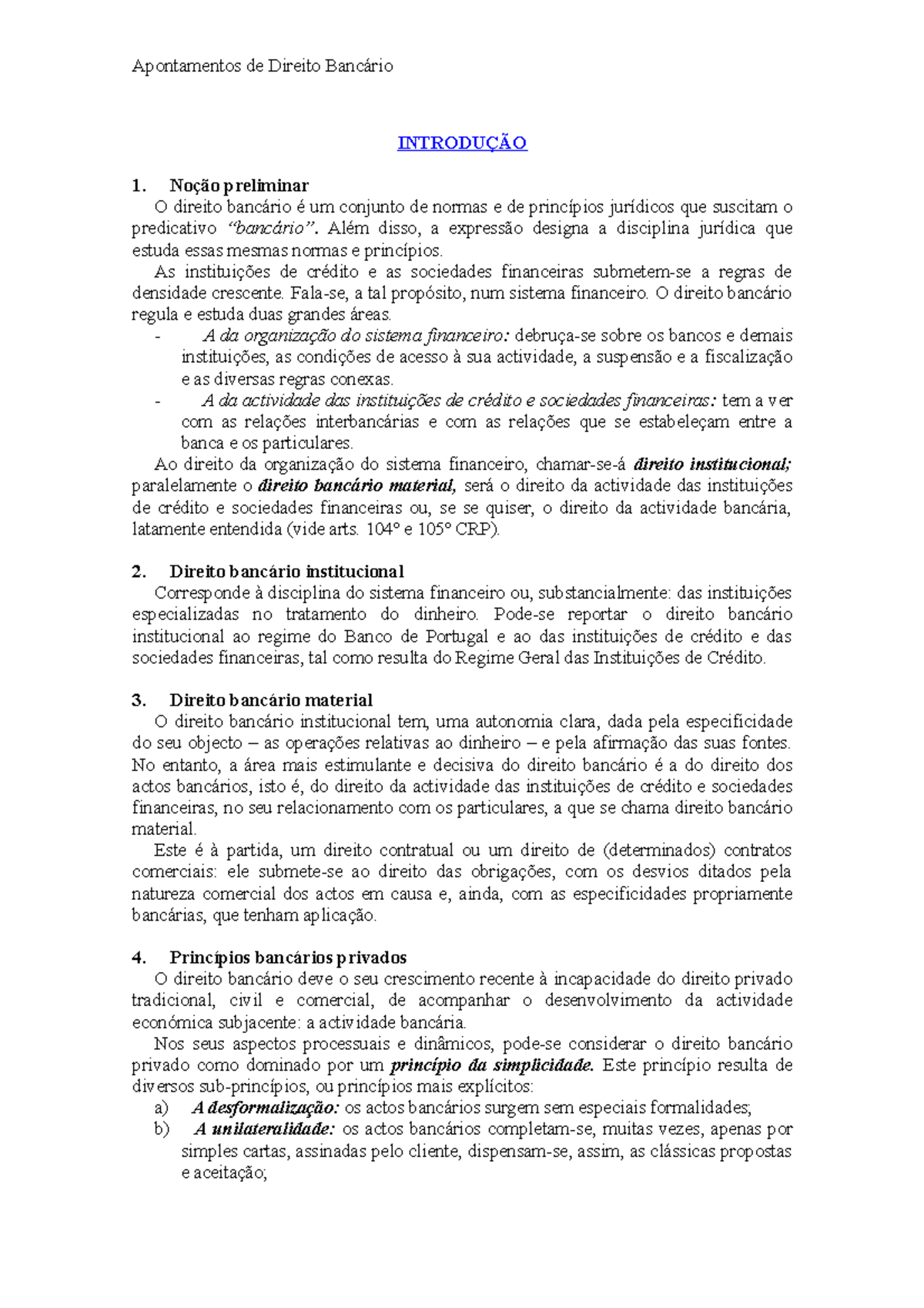 Direito Bancário na Prática - análise do contrato bancário. 