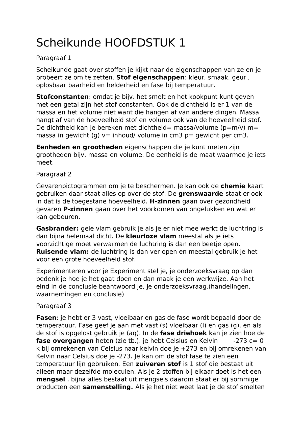 Sk H Sam H Scheikunde Hoofdstuk Paragraaf Scheikunde Gaat