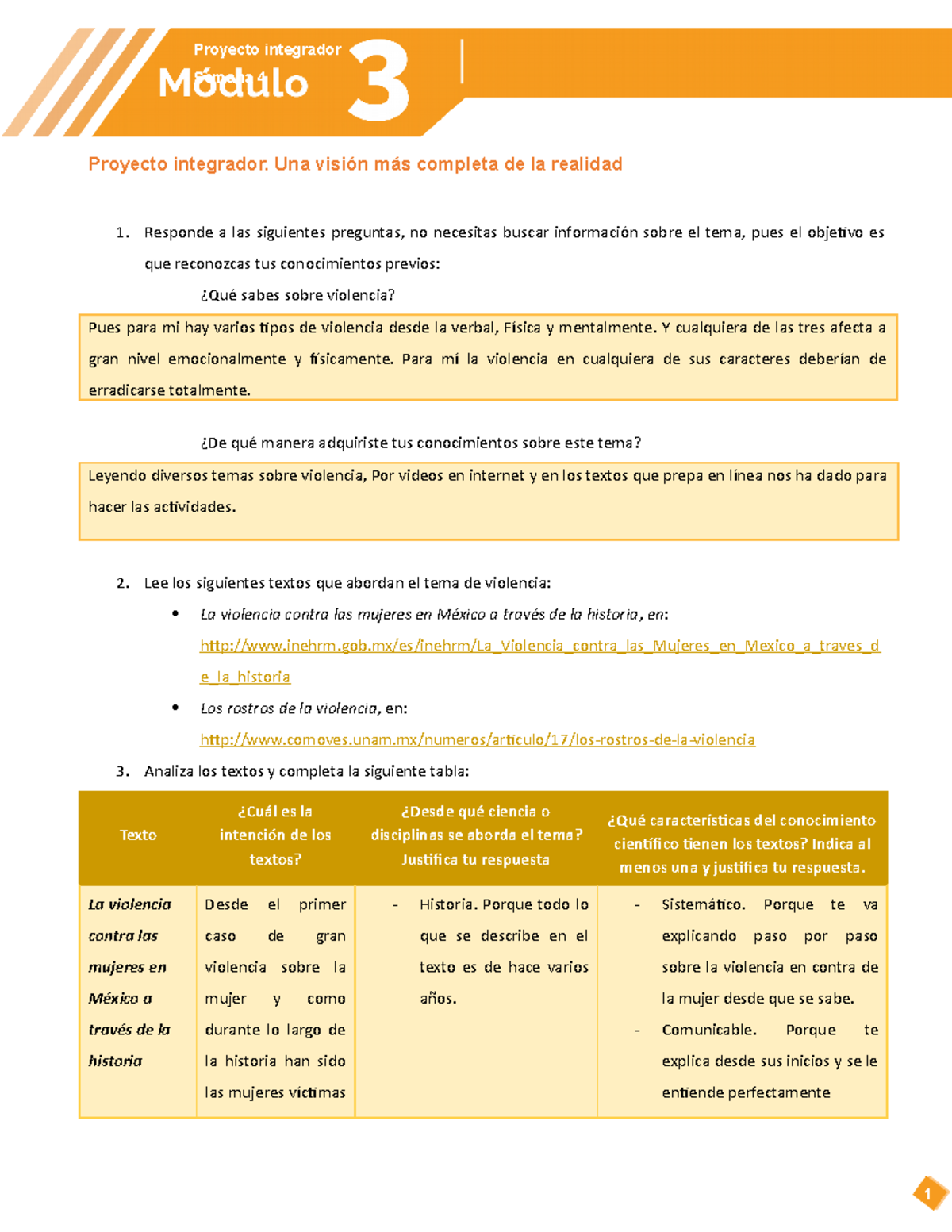 Proyecto Integrador Semana 4 - Proyecto Integrador. Una Visión Más ...