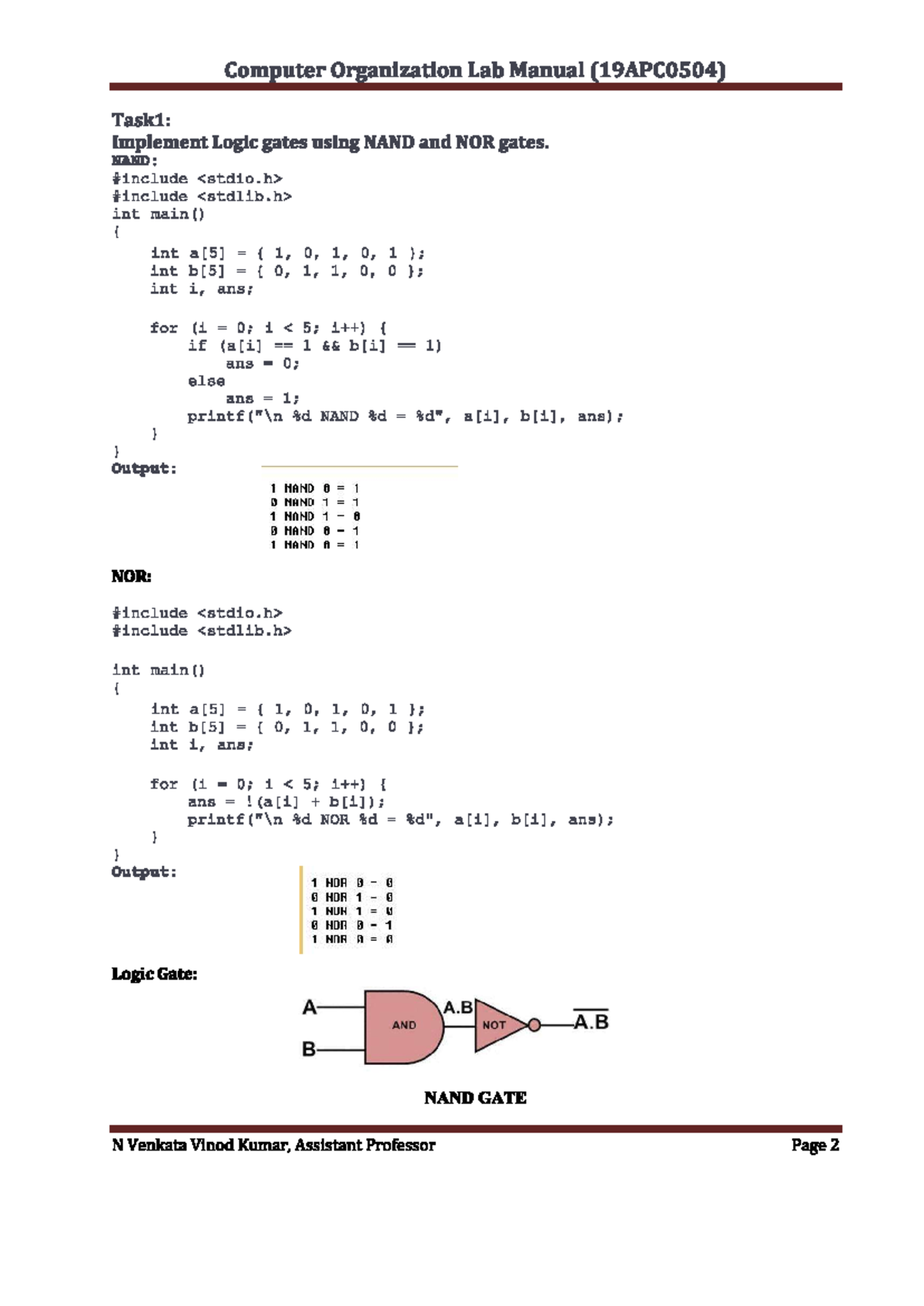 Exp 1 - Computer Organization and Architecture - Studocu