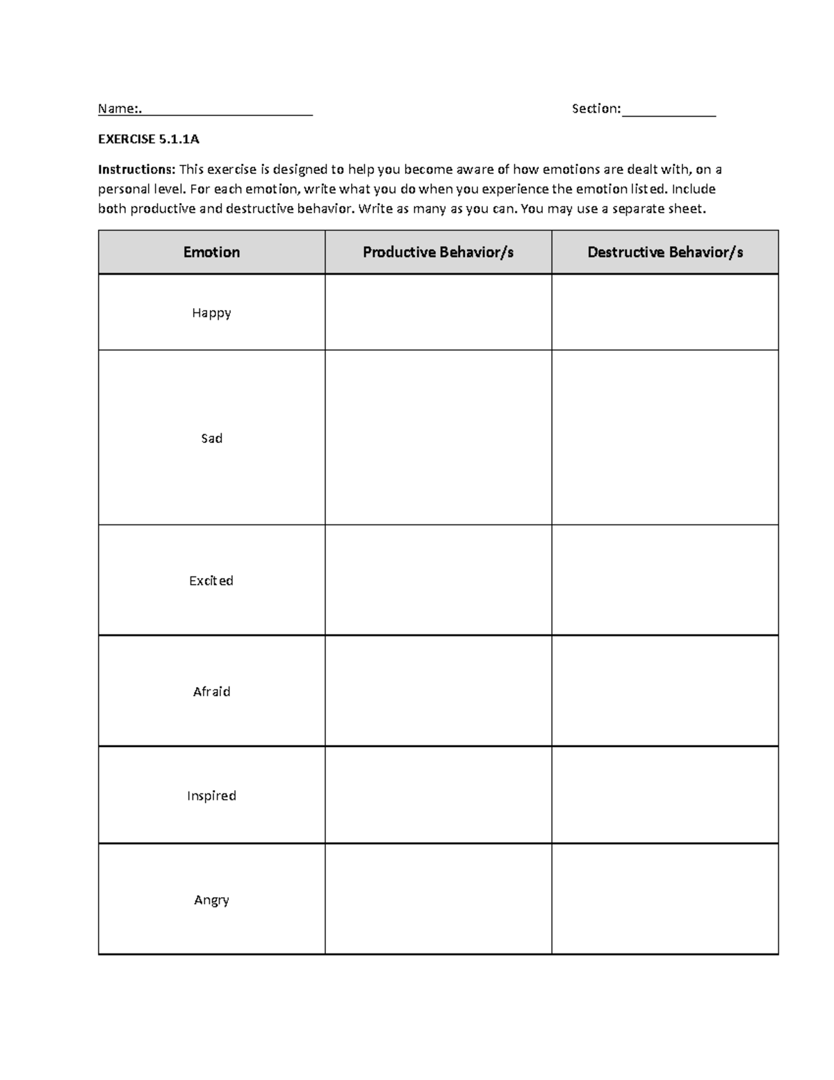 Inside-out (pages 145-148) Template - Name:. Section: EXERCISE 5.1 ...