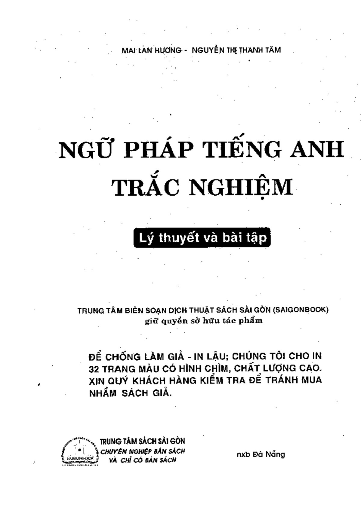 Sách Tham Khảo Đáp Án Ngữ Pháp Tiếng Anh Mai Lan Hương Mới Nhất