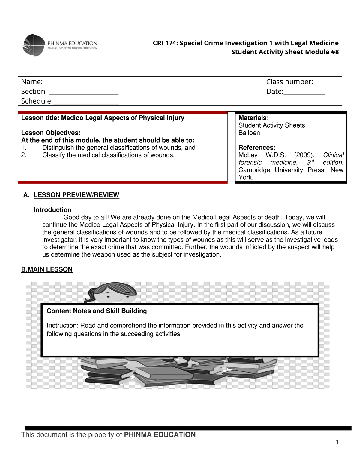 Jievence Ugat Jualo - SAS 8 CRI 174 - Student Activity Sheet Module ...