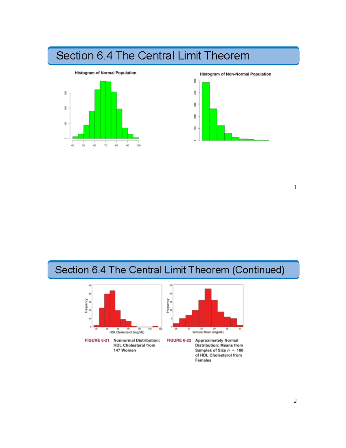 Section 6 - Lec - Stats 2B03 - McMaster - Studocu