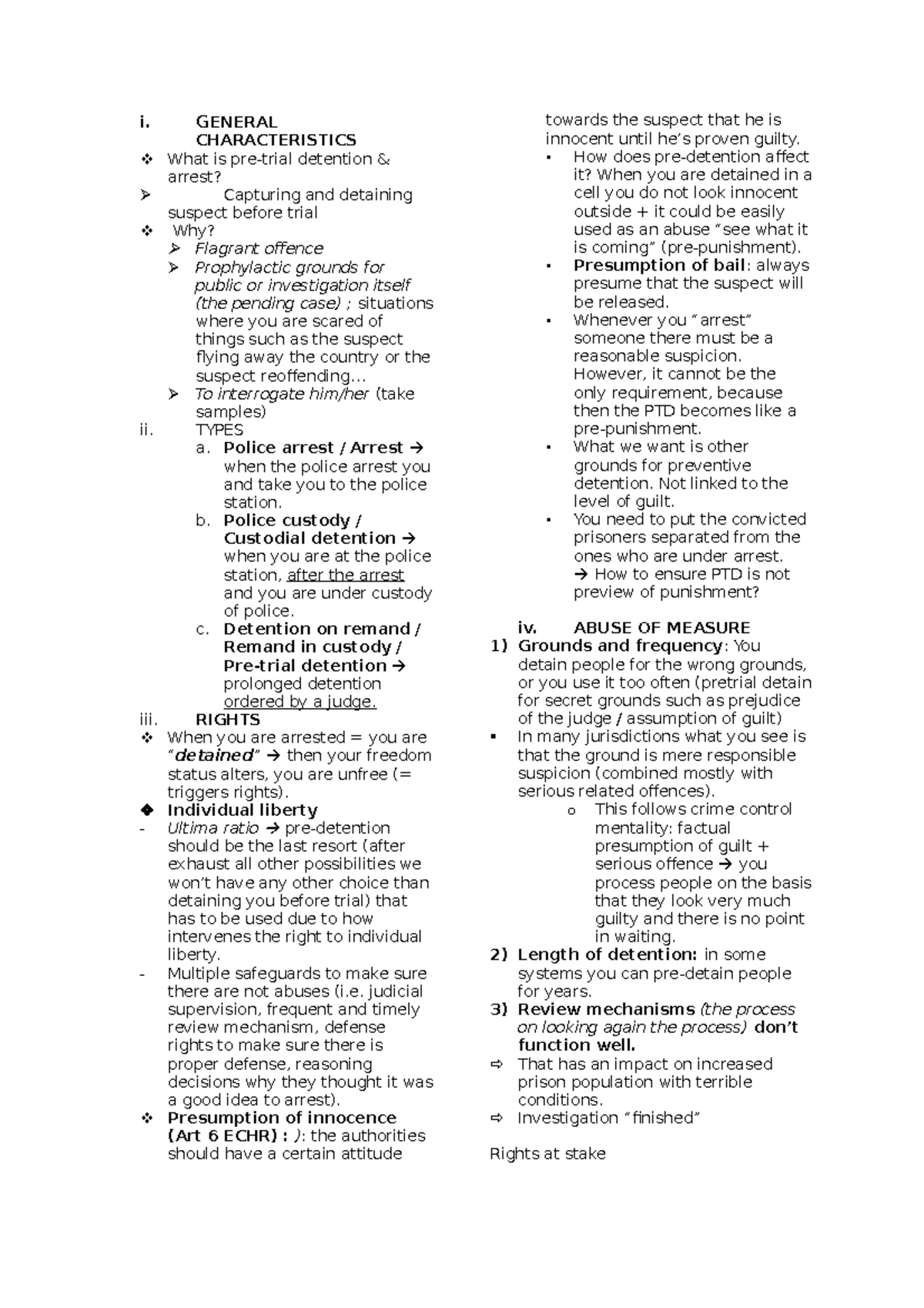 criminal-procedure-week-3-table-i-general-characteristics-what-is