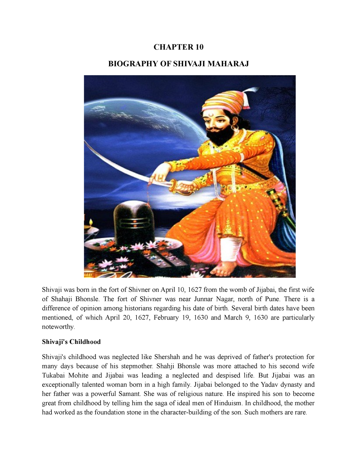Foreign Biographies of Shivaji | Exotic India Art