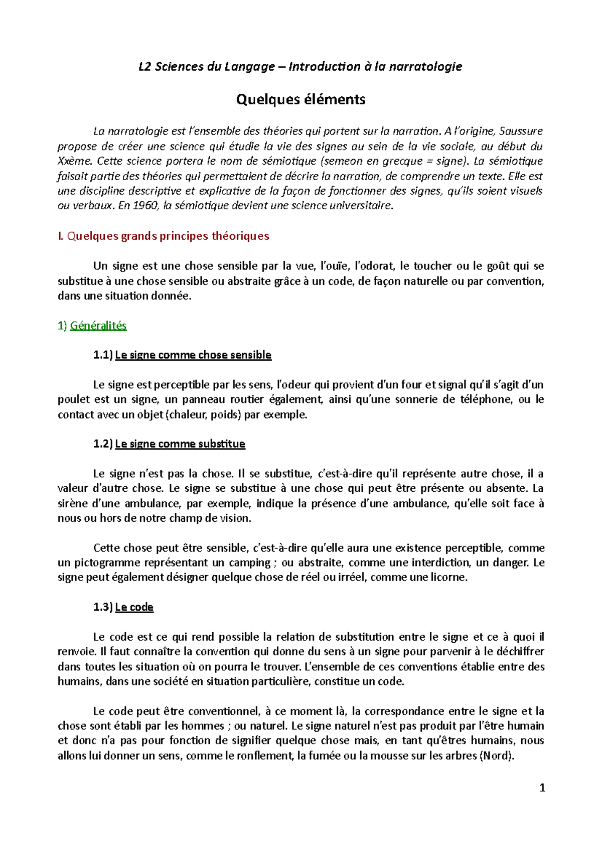 Mateo Falcone Questionnaire De Lecture Corrigé Introduction à la narratologie - A Saussure propose de une science qui la  vie des signes au sein de - Studocu
