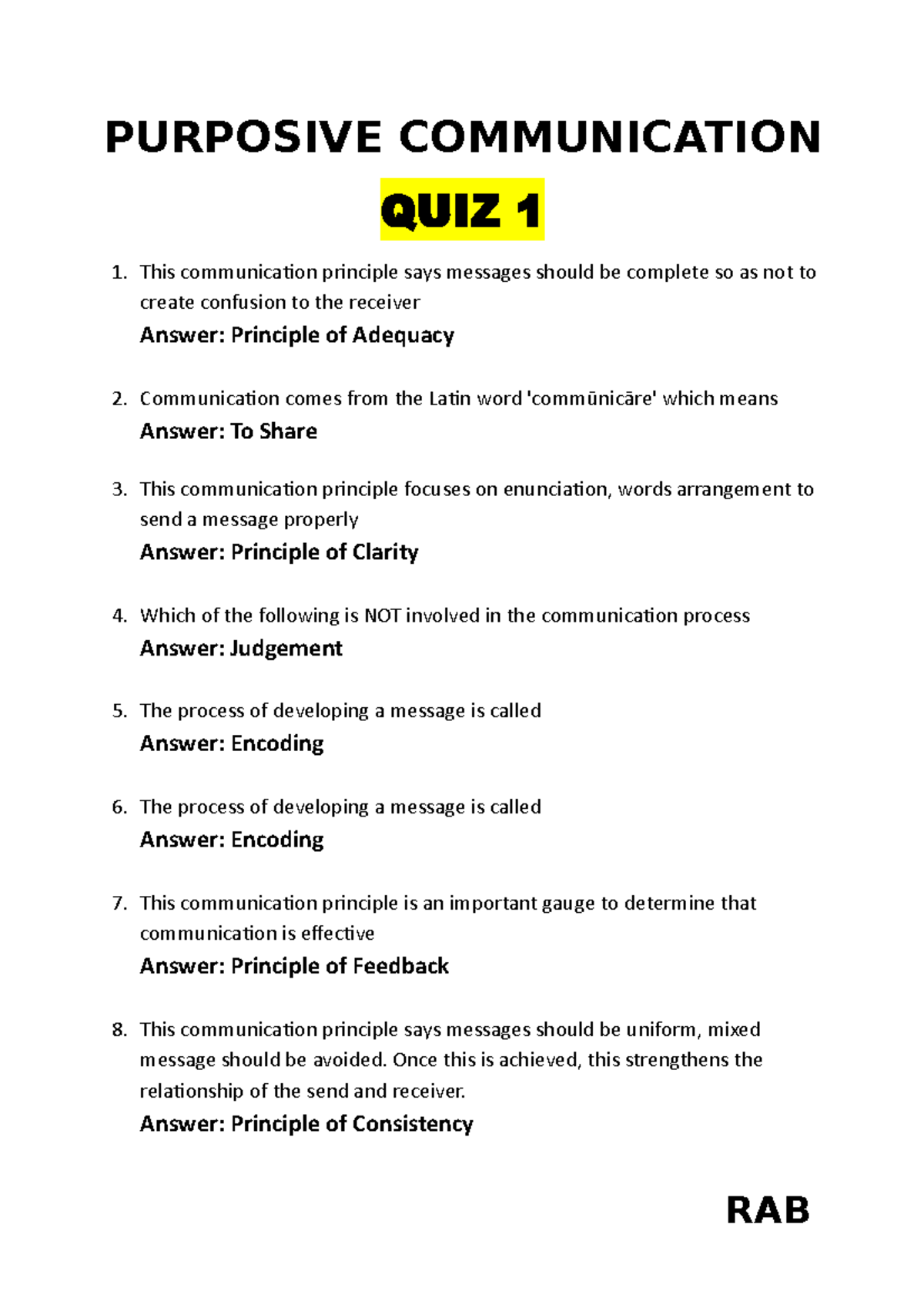 PC (Q1,Q2,Prelim, Midterm, Q5,Q6) - PURPOSIVE COMMUNICATION QUIZ 1 ...