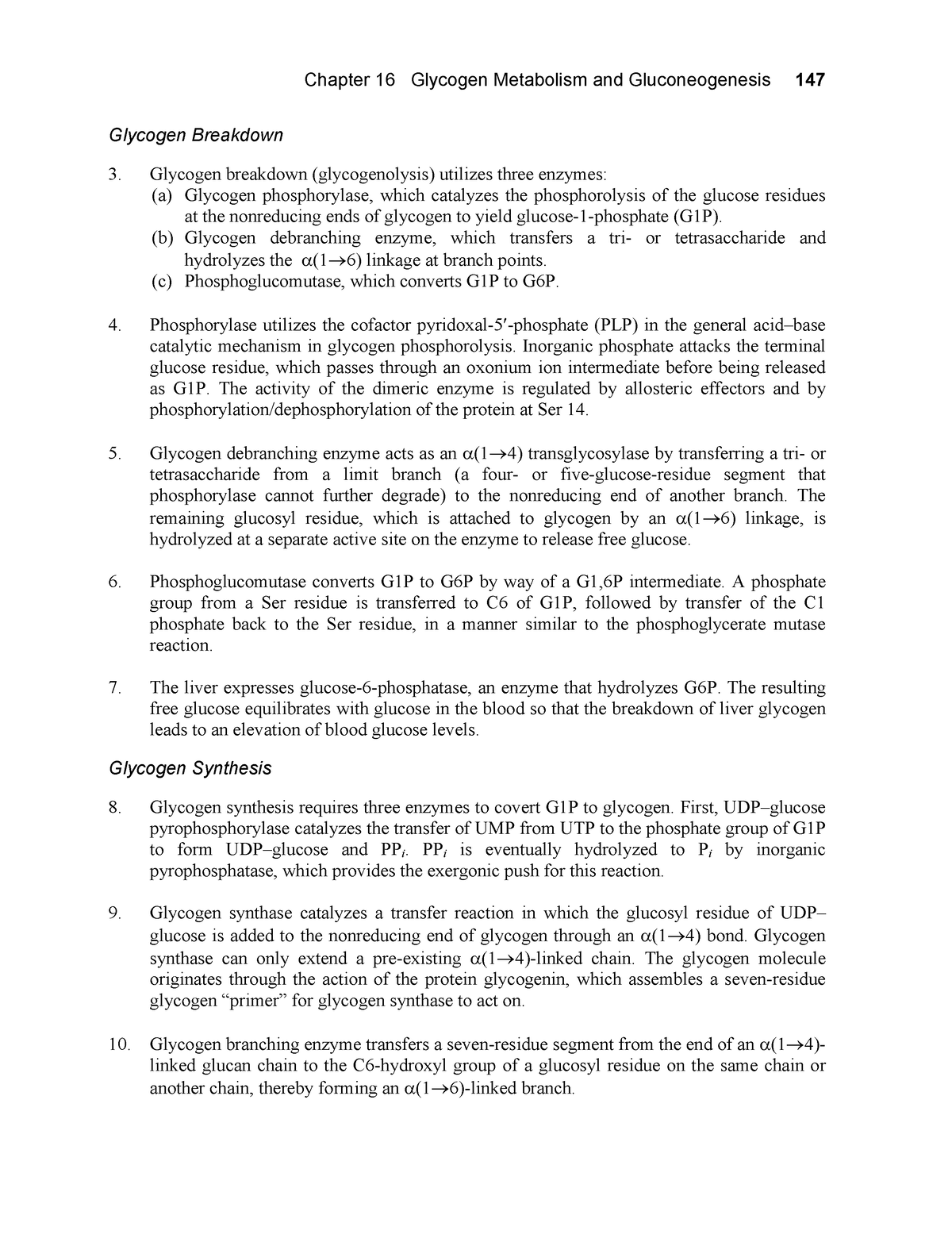 Biochemistry-53 - N/A - Chapter 16 Glycogen Metabolism and ...