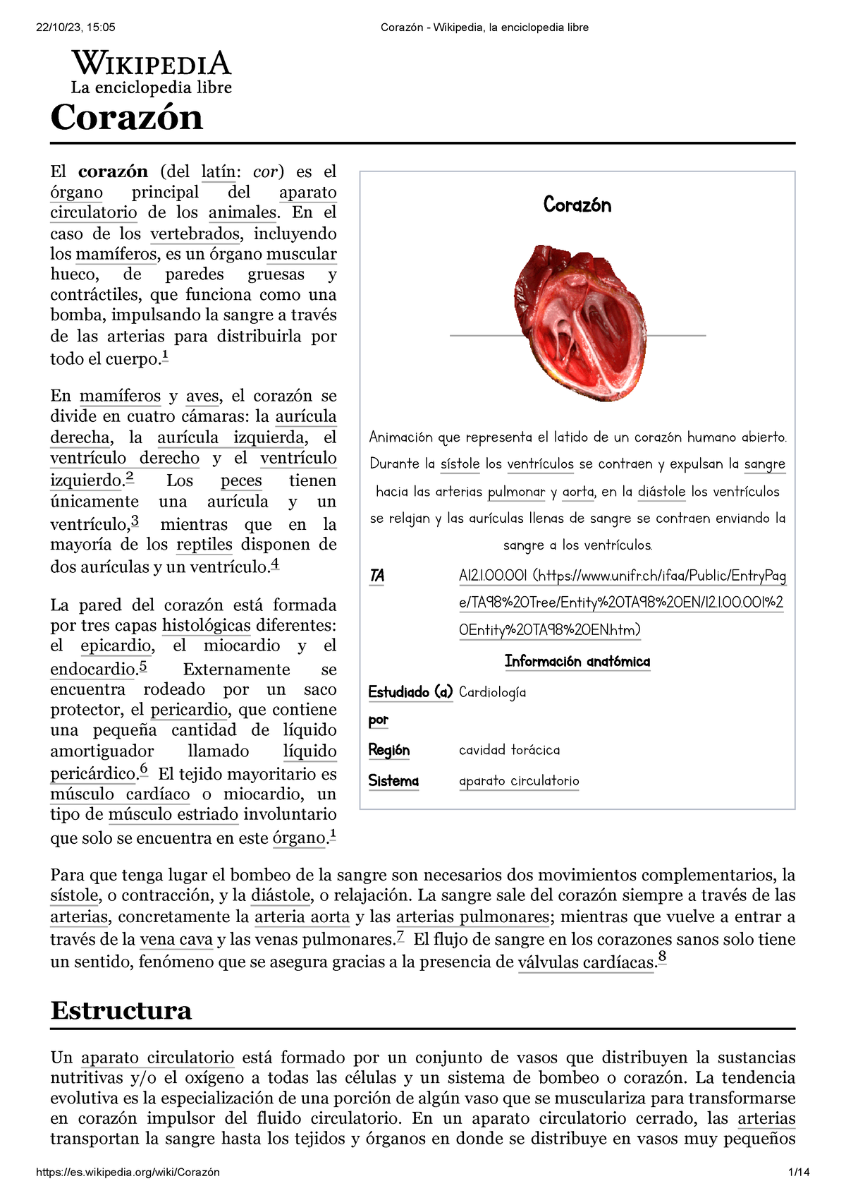 Aparato circulatorio - Wikipedia, la enciclopedia libre