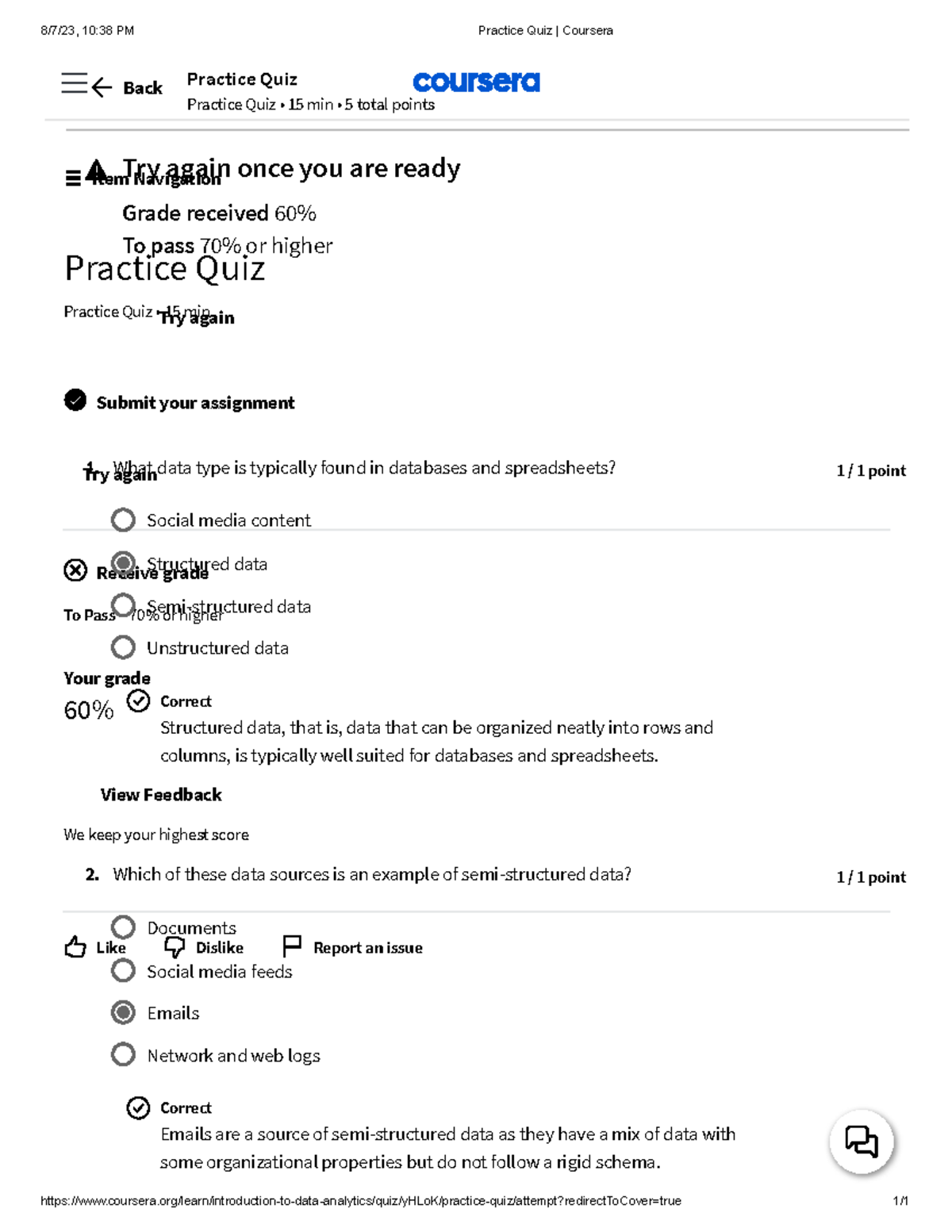 Practice Quiz Coursera 8/7/23, 1038 PM Practice Quiz Coursera
