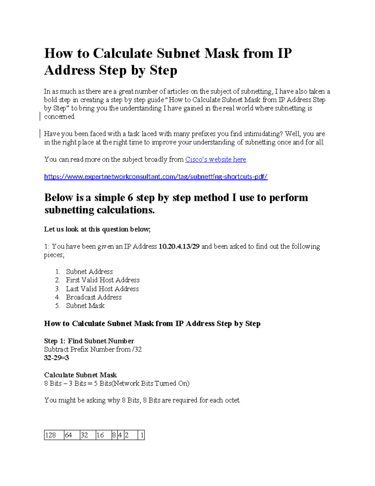How to Calculate Subnet Mask from IP Address Step by Step - Have you ...