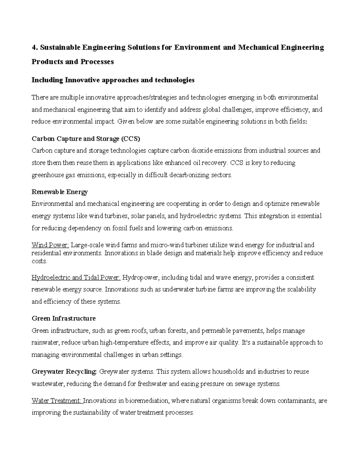 4. Solutions for environmental and mechanical engineering product and ...