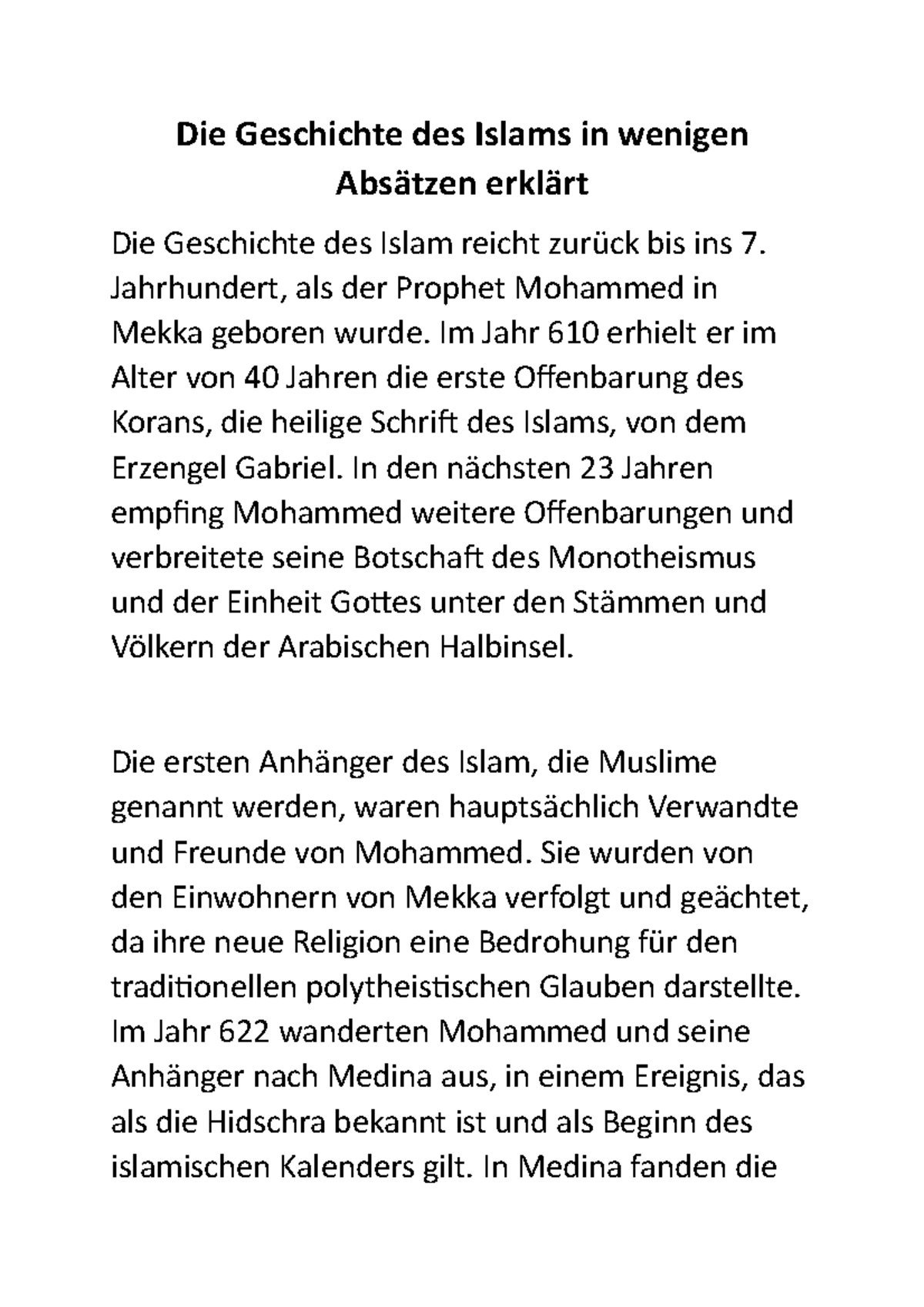 die-geschichte-des-islams-in-wenigen-abs-tzen-erkl-rt-die-geschichte-des-islams-in-wenigen