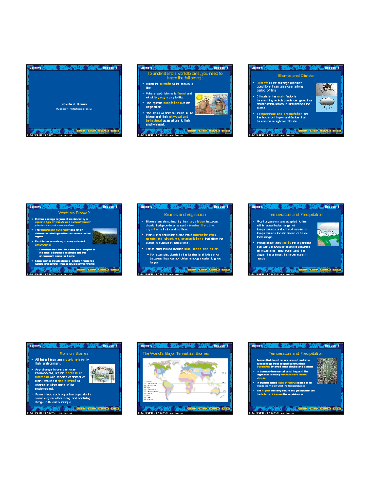 Ch.6 Notes - Chapter 6: Biomes Section 1: What Is A Biome? Biomes ...