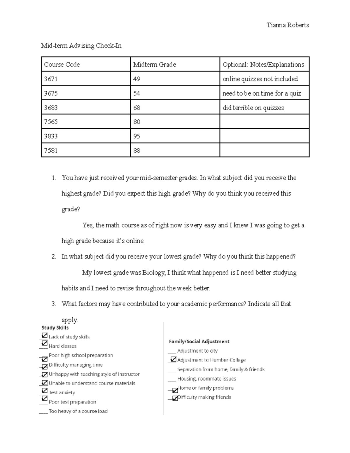 Positive Psych - Mid-term Advising Check-In - Tianna Roberts Mid-term ...