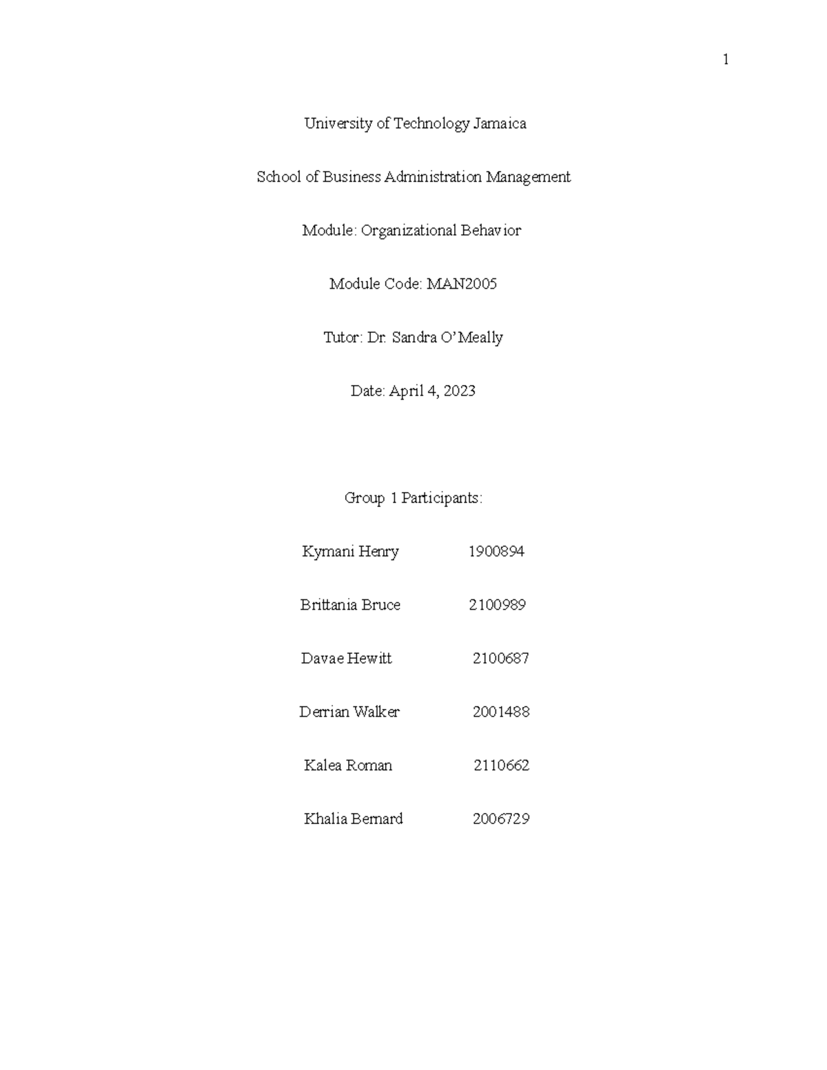 tutorial-sheet-3-solution-university-of-technology-jamaica-school-of-mathematics-and