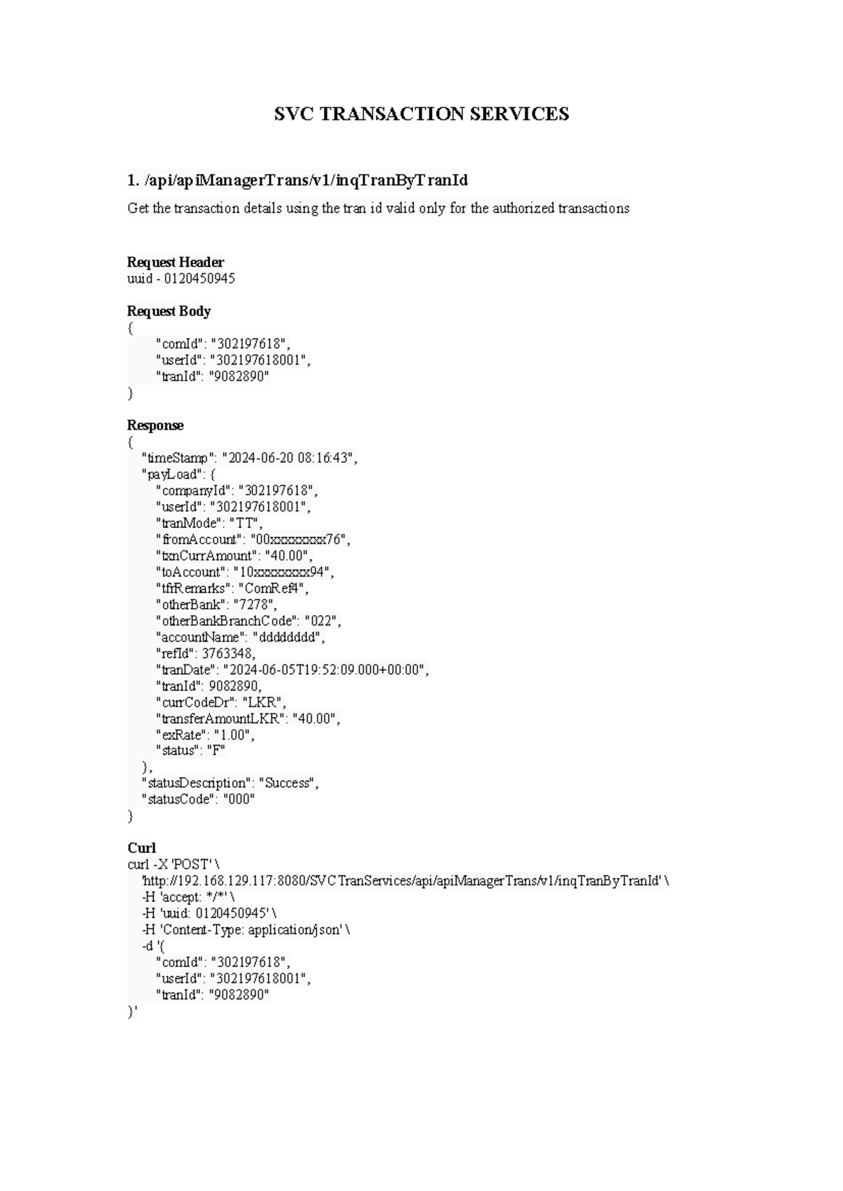 API Documentation - aaaa - SVC TRANSACTION SERVICES 1. /api ...