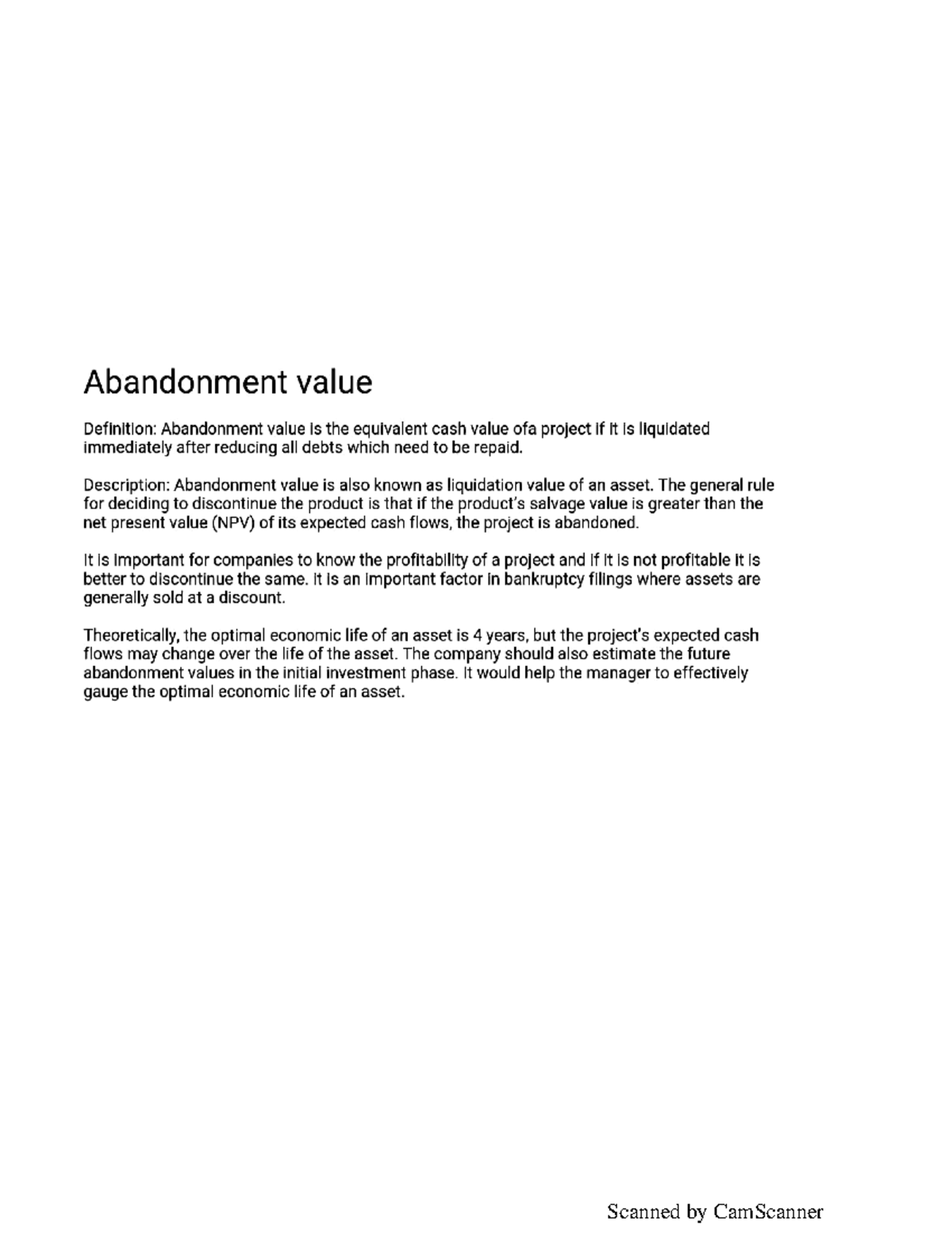 Cap Budget All - financial management - Studocu